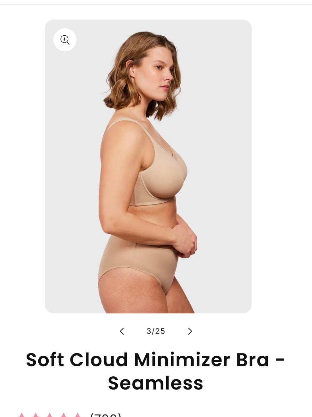 TWO Soft Cloud Minimizer Bras - Seamless in Black & Nude - Picture 4 of 4